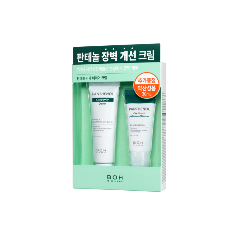 BIOHEAL BOH Panthenol Cica Barrier Cream 50mL (+ Cleanser 30mL) - Shop K-Beauty in Australia