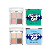 Too Cool For School Newtro Club Eyeshadow Palette with vibrant and neutral shades in a sleek compact.