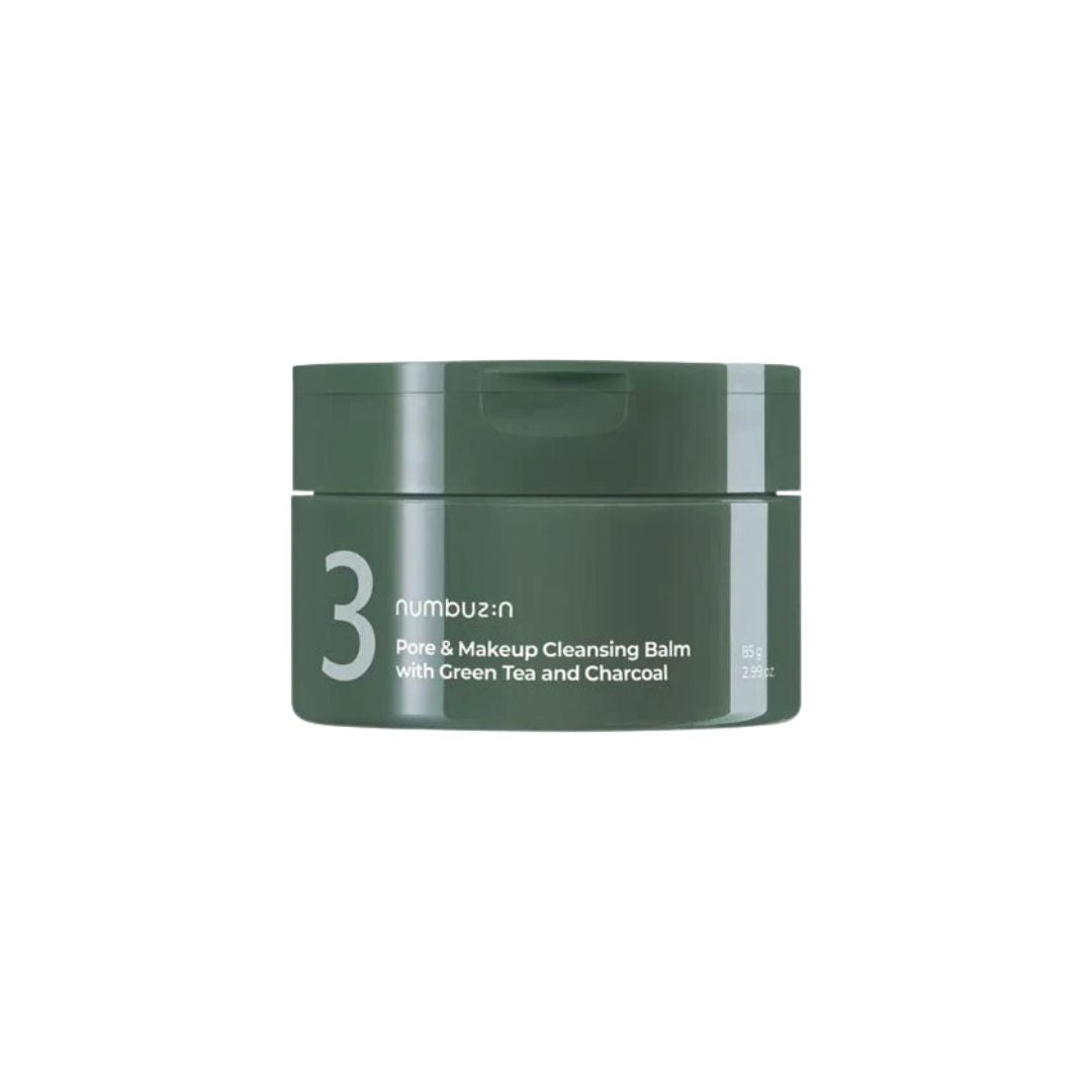 Numbuzin No. 3 Pore & Makeup Cleansing Balm with Green Tea and Charcoal 85g - Shop K-Beauty in Australia