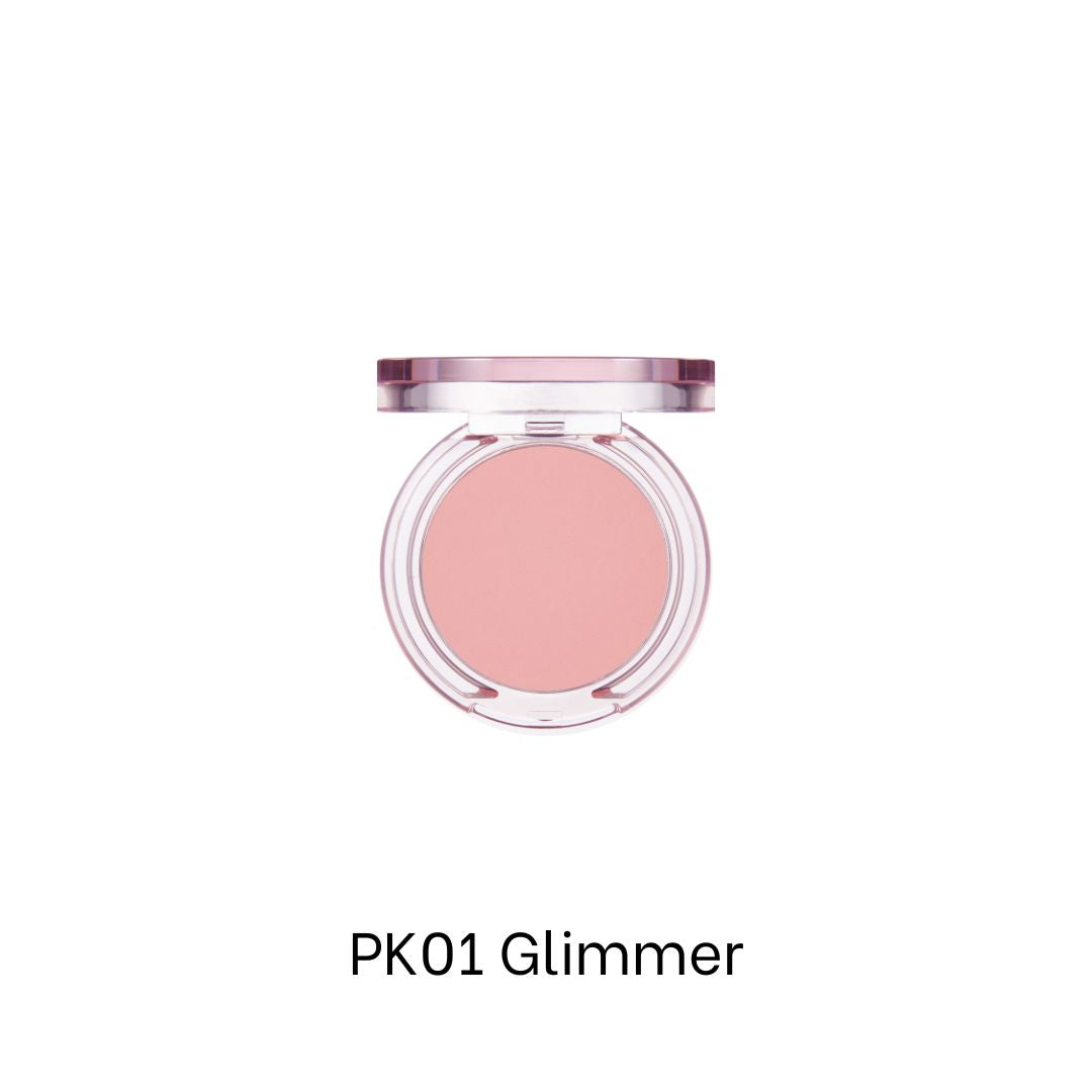 Banila Co B. By Banila Priming Veil Cheek blush in PK01 Glimmer with a soft pink shade and subtle shimmer for a natural glow.