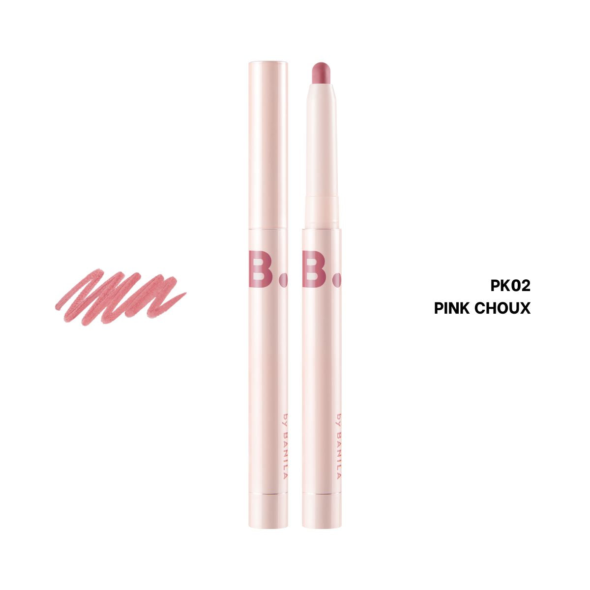 Banila Co B. By Banila Smudging Lip Pencil PK02 lip liner with soft, blendable texture and natural nude shade for defined lips