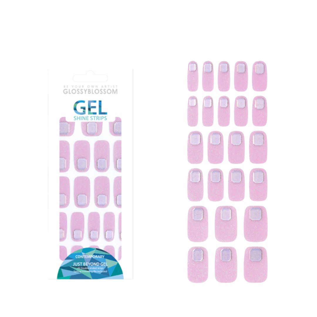 Glossy Blossom  - Gel Shine Nail Strips - Blueberry Beam - La Cosmetique Australia