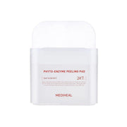 Mediheal Phyto-Enzyme Peeling Pad toner pad with textured surface for gentle exfoliation, displayed on a white background.