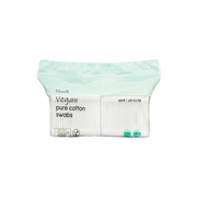 Fillimilli vegan pure cotton swabs with 600 pieces, personal care and hygiene tool, showing soft cotton tips and slim plastic sticks.