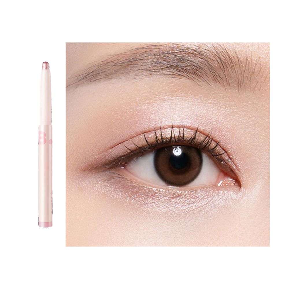Banila Co B. By Banila Mood On Eye Color Stick eyeshadow in pure pink, creamy stick with smooth application and vibrant color.