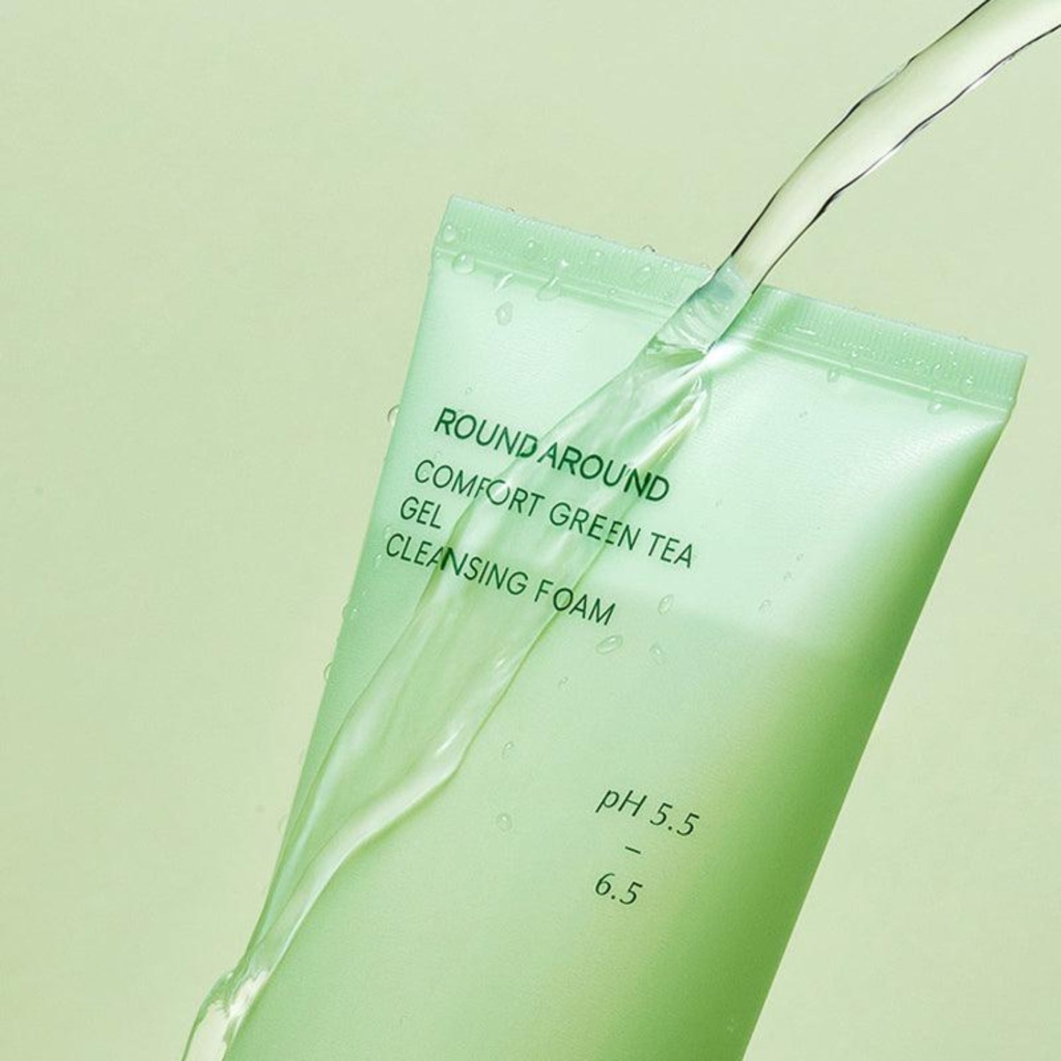 ROUND A’ROUND Comfort Green Tea Gel Cleansing Foam Double Set