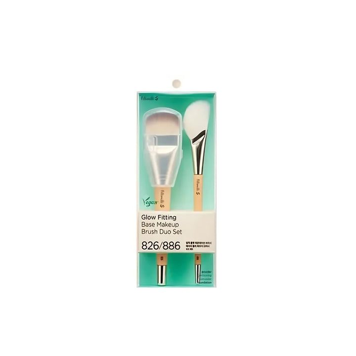 S Glow Fitting Base Makeup Brush Duo Set