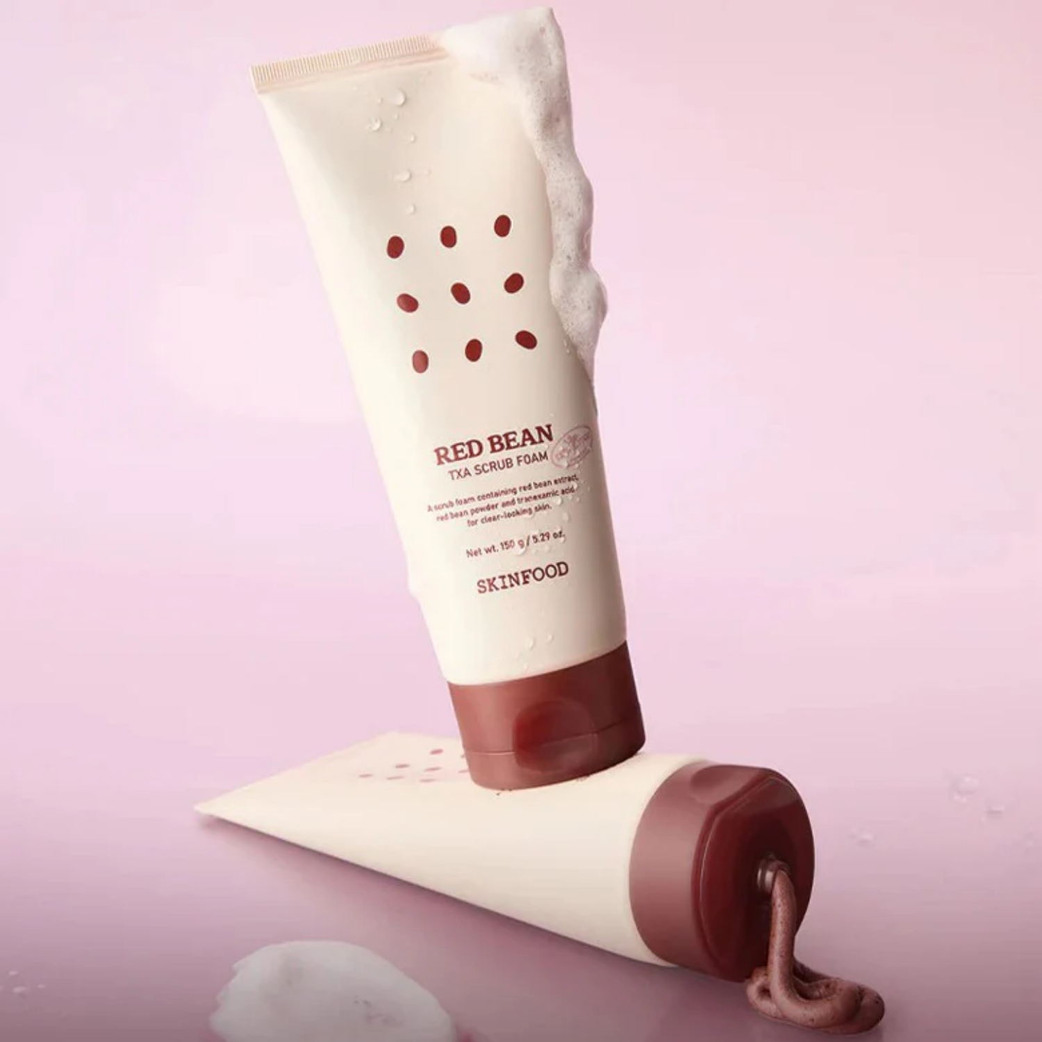 SKINFOOD Red Bean TXA Scrub Foam