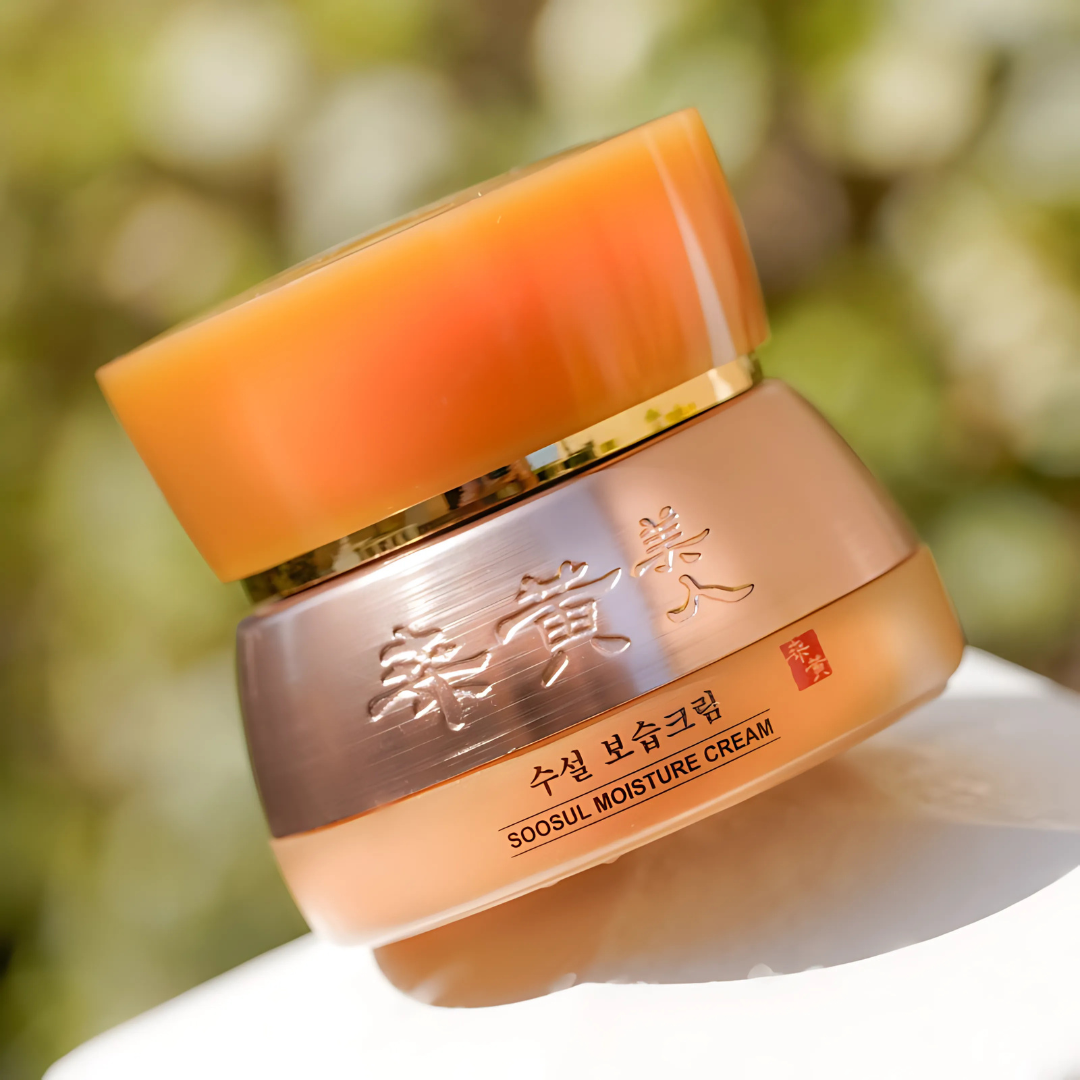 Soosul Moisture Cream 50ml face moisturizer jar with a smooth, hydrating texture and clean, minimalist design.