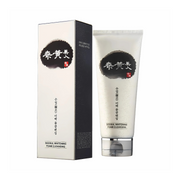 Soosul Whitening Foam Cleansing 150ml, gel and foam cleanser with brightening properties, in a clear bottle with a white foam texture.