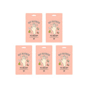 G9 Skin Self Aesthetic Soft Hand Mask bundle with five soft, moisturizing hand masks in a clear package.