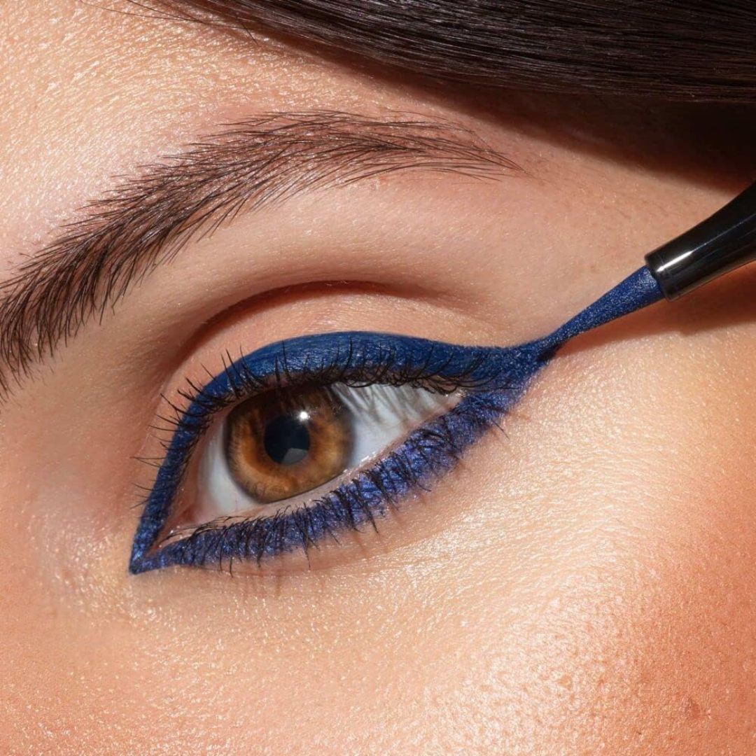 ARTDECO Sensitive Fine Liner liquid eyeliner in four different shades, featuring a precise applicator and smooth finish.