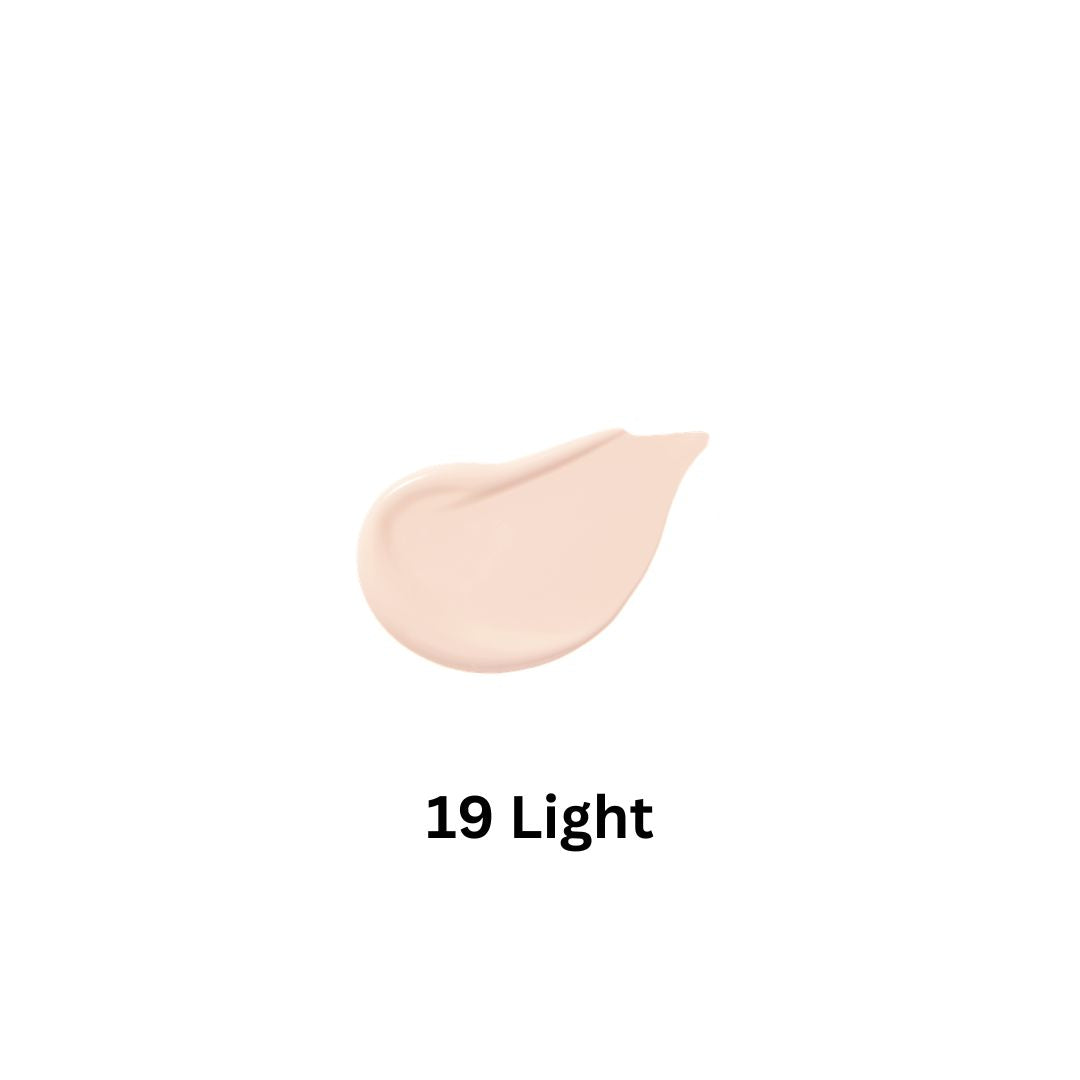 Banila Co Covericious Power Fit Liquid Foundation shade 19-2 in 30ml bottle, showing the product packaging and applicator