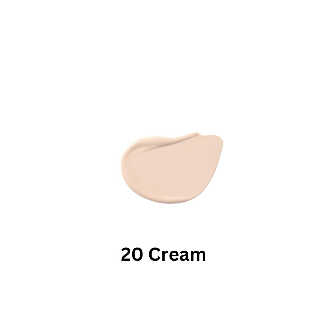 Banila Co Covericious Power Fit Liquid Foundation in Shade 20-2, 30ml bottle with a smooth, creamy texture.