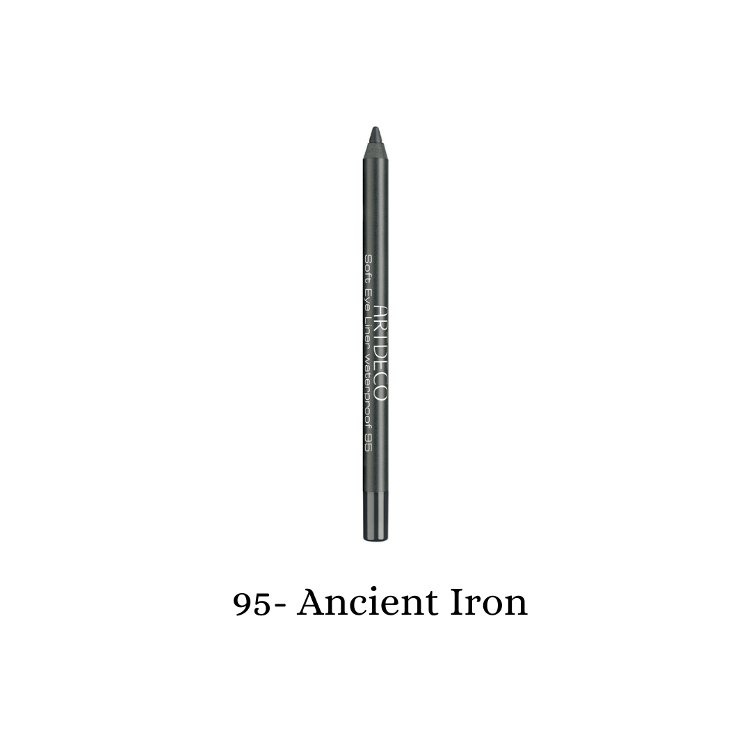ARTDECO waterproof gel eyeliner in a soft, creamy texture displayed in an ancient iron shade, perfect for precise eye definition.