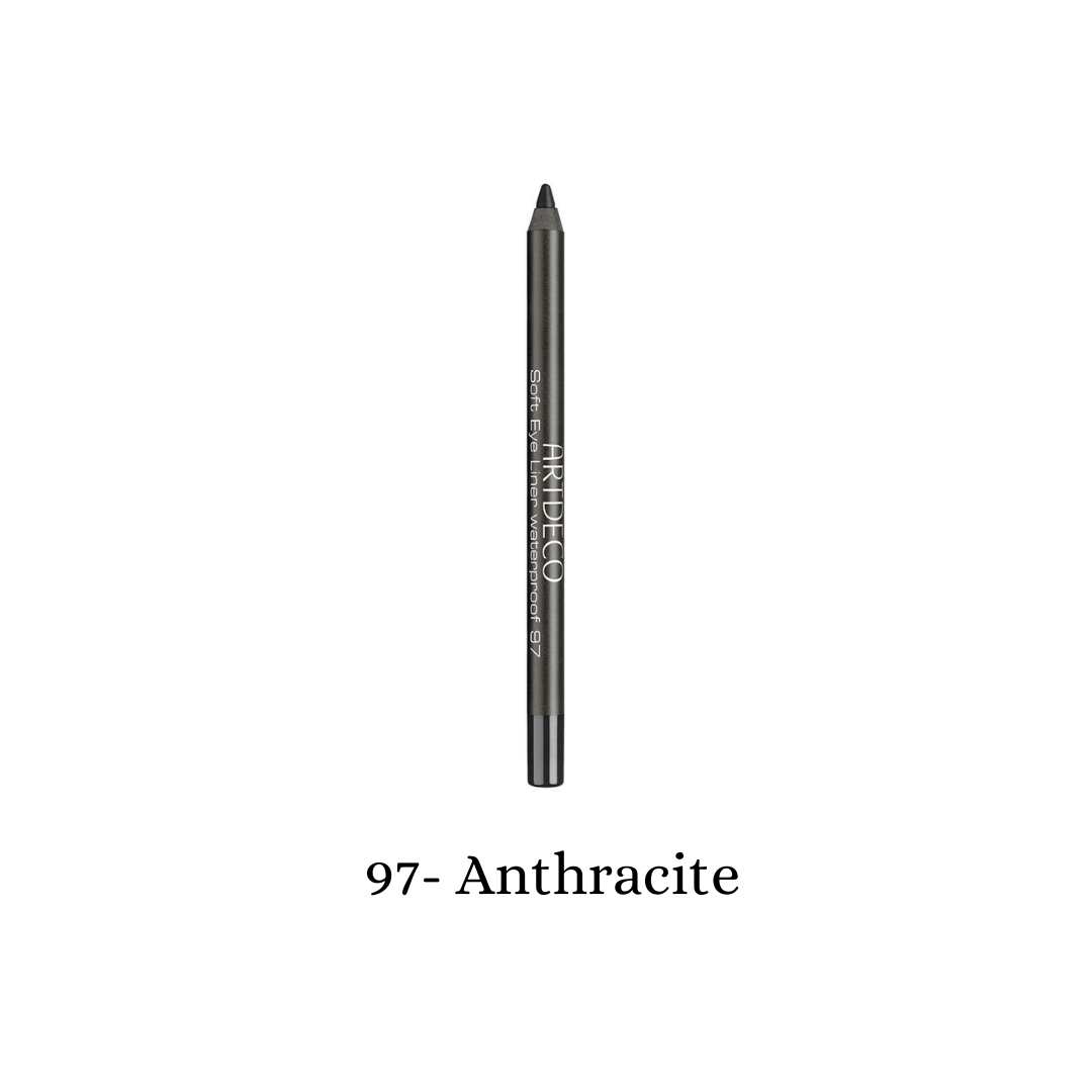 ARTDECO waterproof gel eyeliner in anthracite, soft and smooth texture for precise eye definition.
