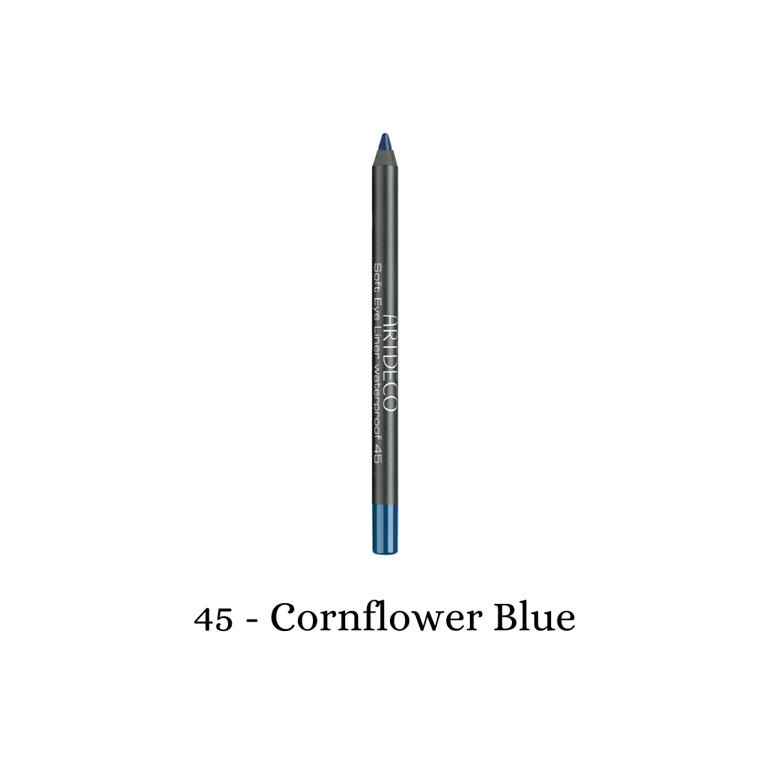 ARTDECO waterproof gel eyeliner in soft cornflower blue, smooth and creamy eye makeup product for precise application.