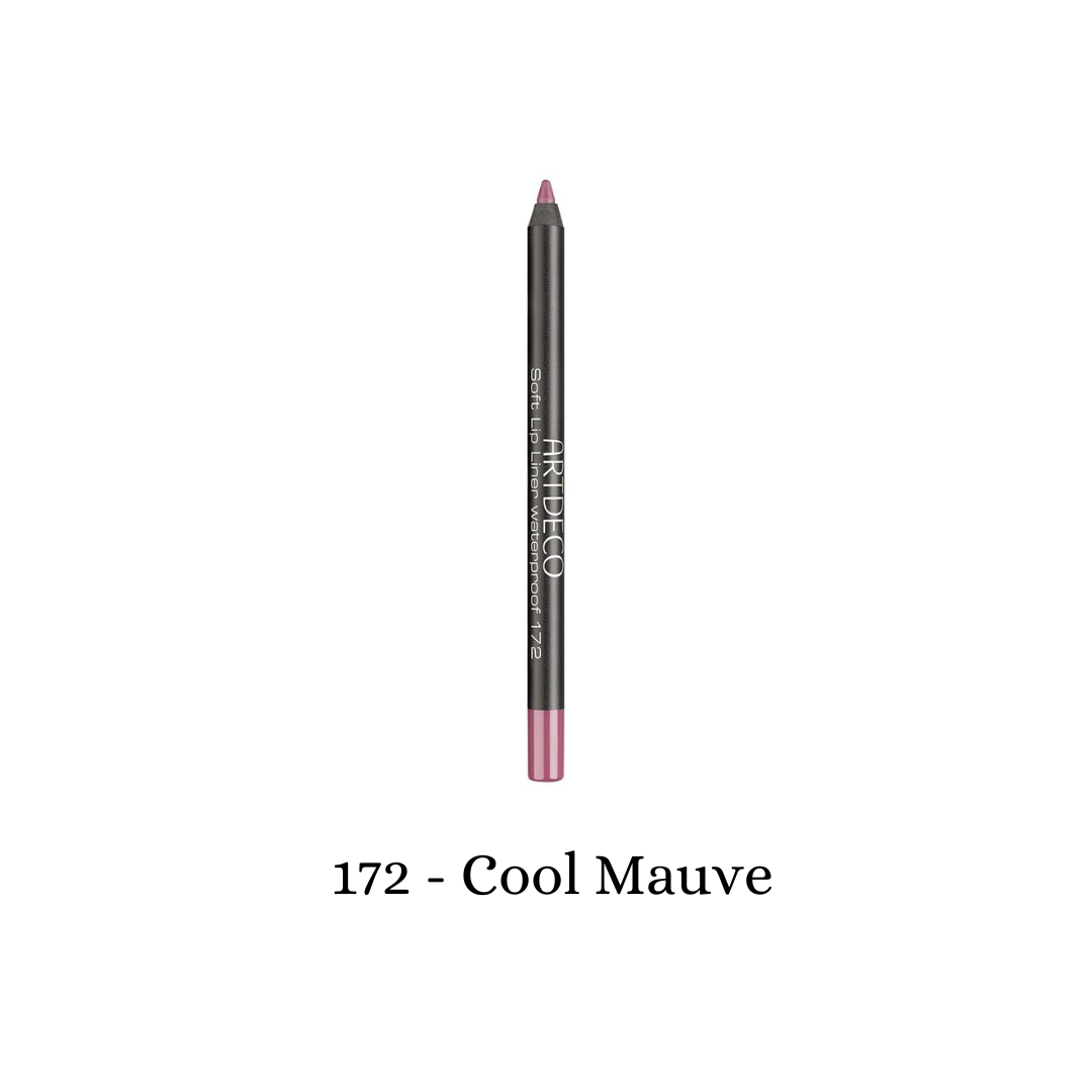 ARTDECO waterproof soft lipliner in magic mauve, featuring a smooth, precise application for defining lips naturally.