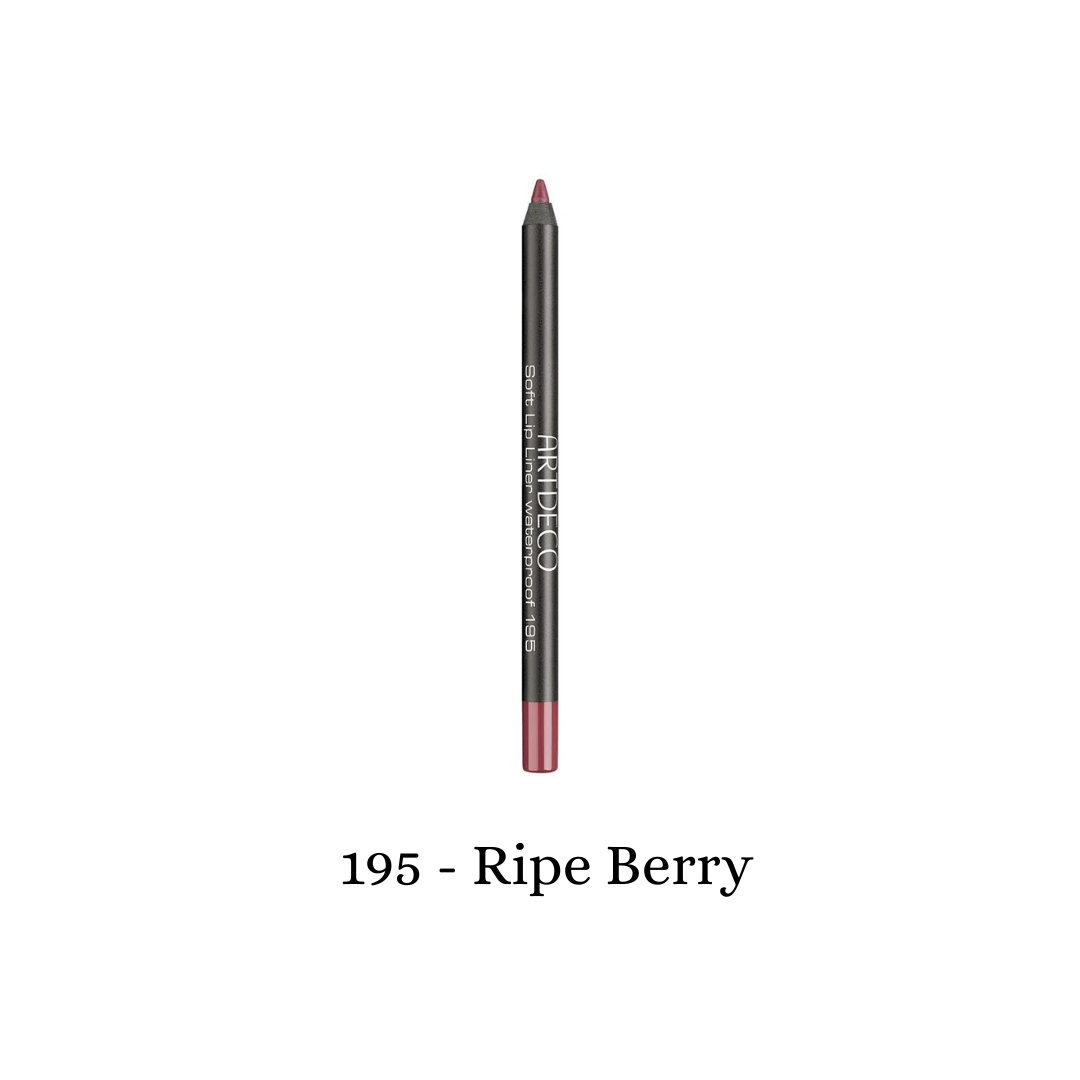 ARTDECO Soft Waterproof Lipliner in Ripe Berry, soft creamy texture, designed for precise lip definition and long-lasting wear.