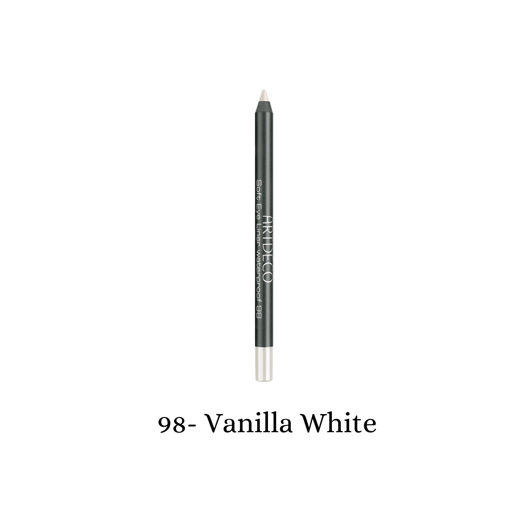 ARTDECO waterproof gel eyeliner in vanilla white, soft and smooth texture for precise eye definition