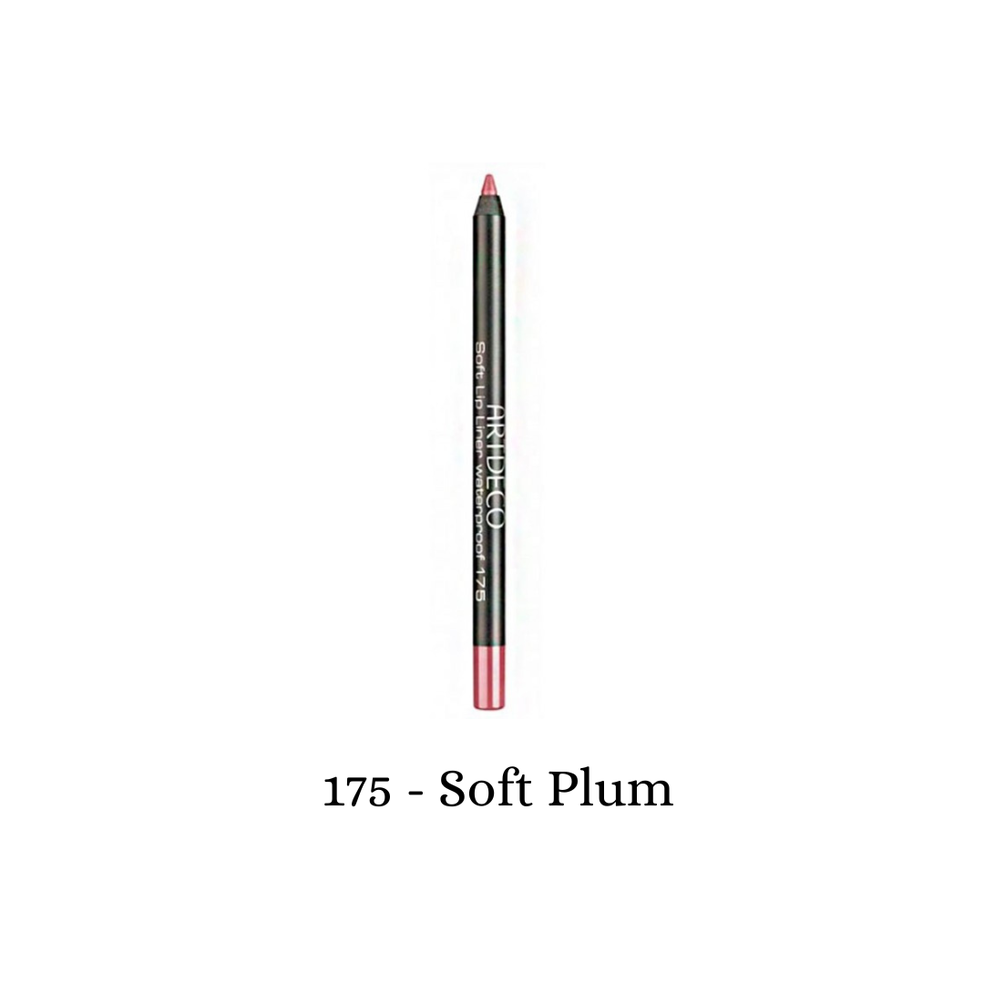 ARTDECO Soft Lipliner Waterproof in Soft Plum, a smooth lip liner pencil for precise, long-lasting lip definition.