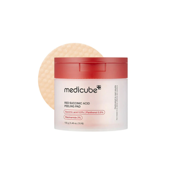 MEDICUBE Red Succinic Acid Peeling Pad 70pcs - Shop K-Beauty in Australia