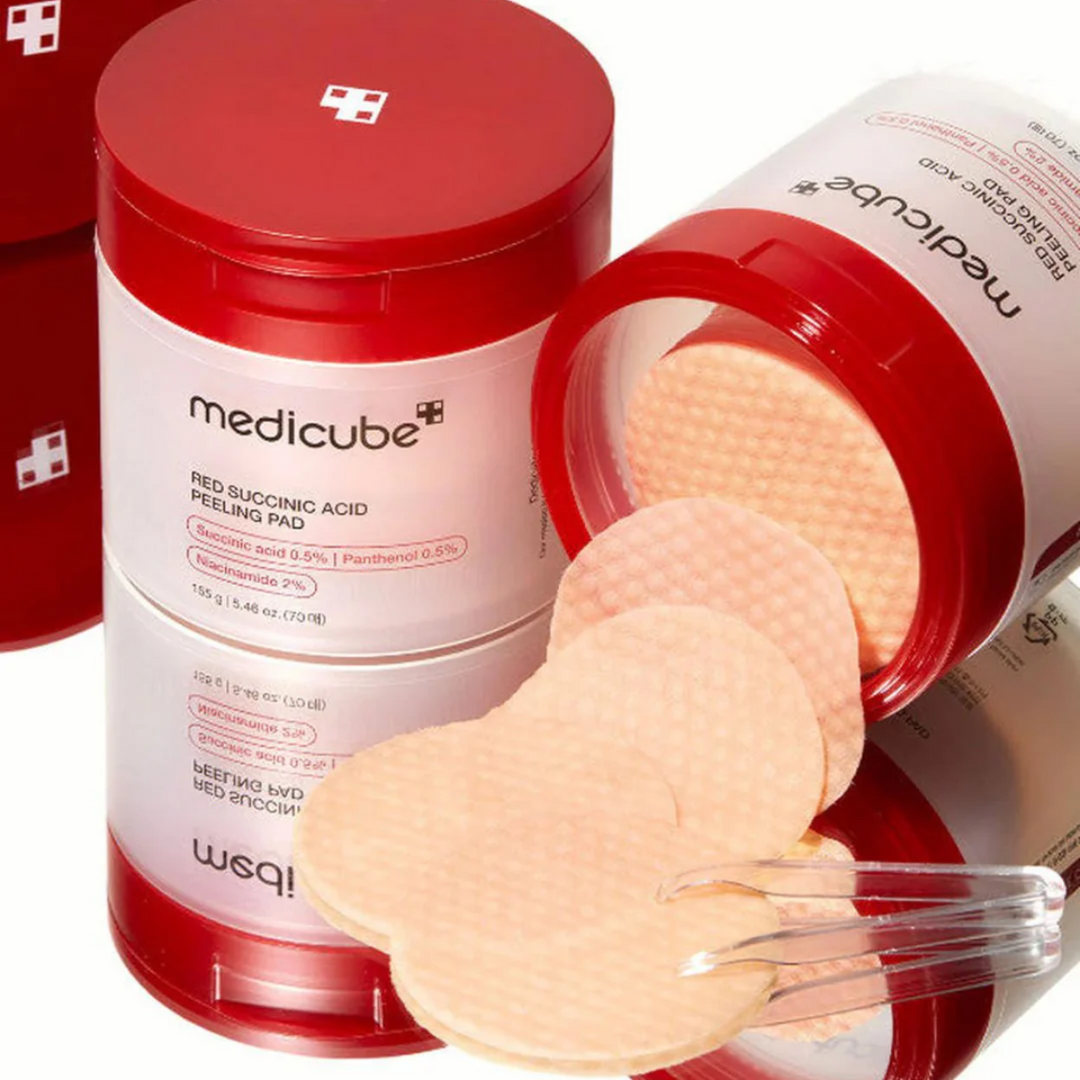 MEDICUBE Red Succinic Acid Peeling Pad 70pcs - Shop K-Beauty in Australia