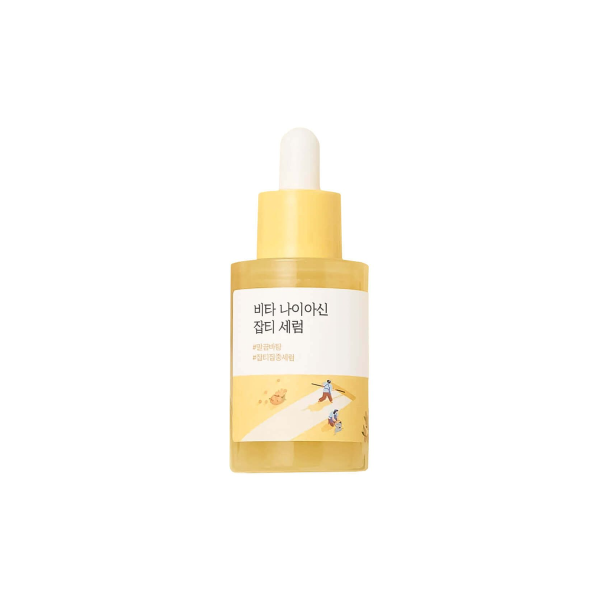 Round Lab Vita Niacinamide Dark Spot Serum in a 30ml bottle, featuring a sleek serum container with a pump dispenser.