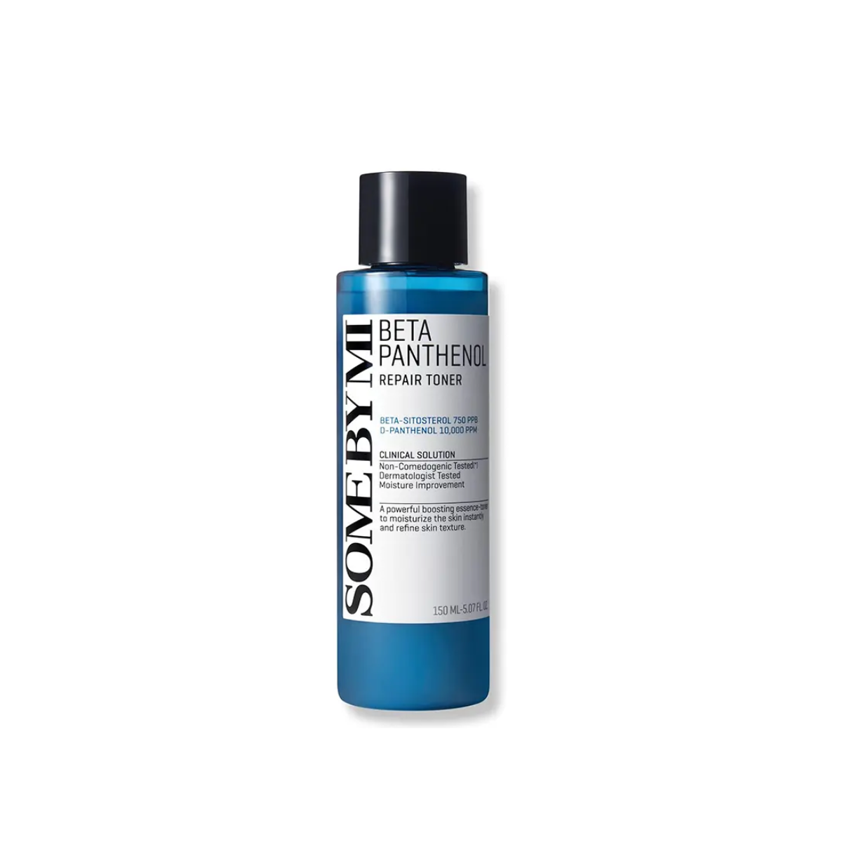 Some By Mi Beta Panthenol Repair Toner 150ml bottle, clear liquid toner in a square container with a minimalist label.
