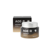 Medicube Age-R Glutathione Glow Capsule Cream face moisturizer in a 50ml jar, showing the product packaging and cream inside