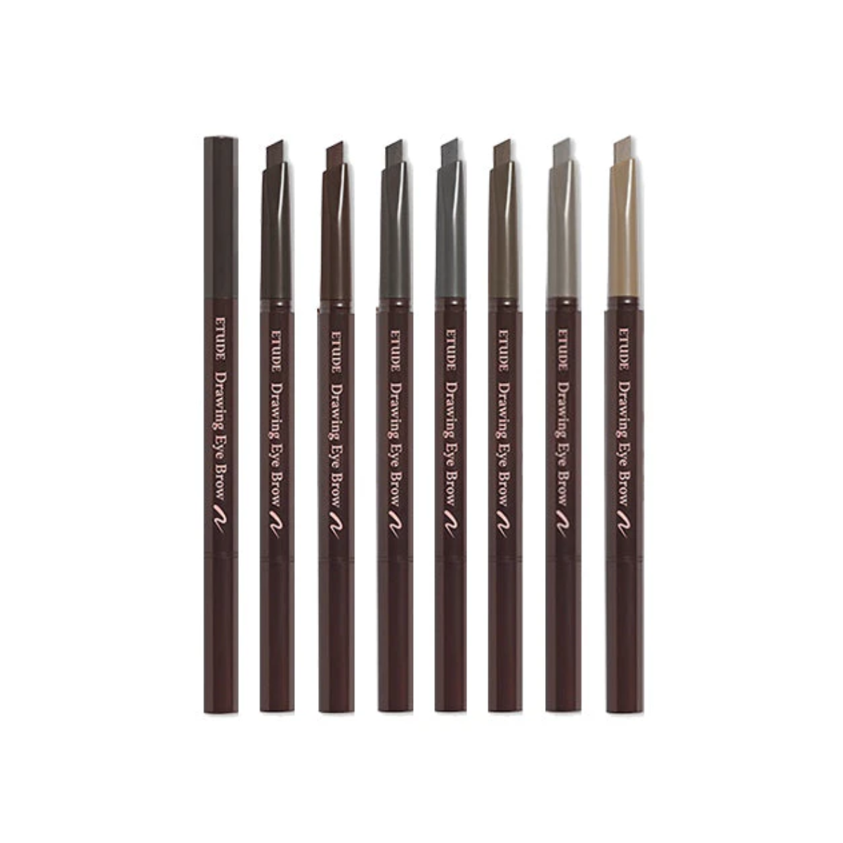 Etude House Drawing Eye Brow eyebrow pencil, natural-looking eyebrows with precise application in a sleek square packaging