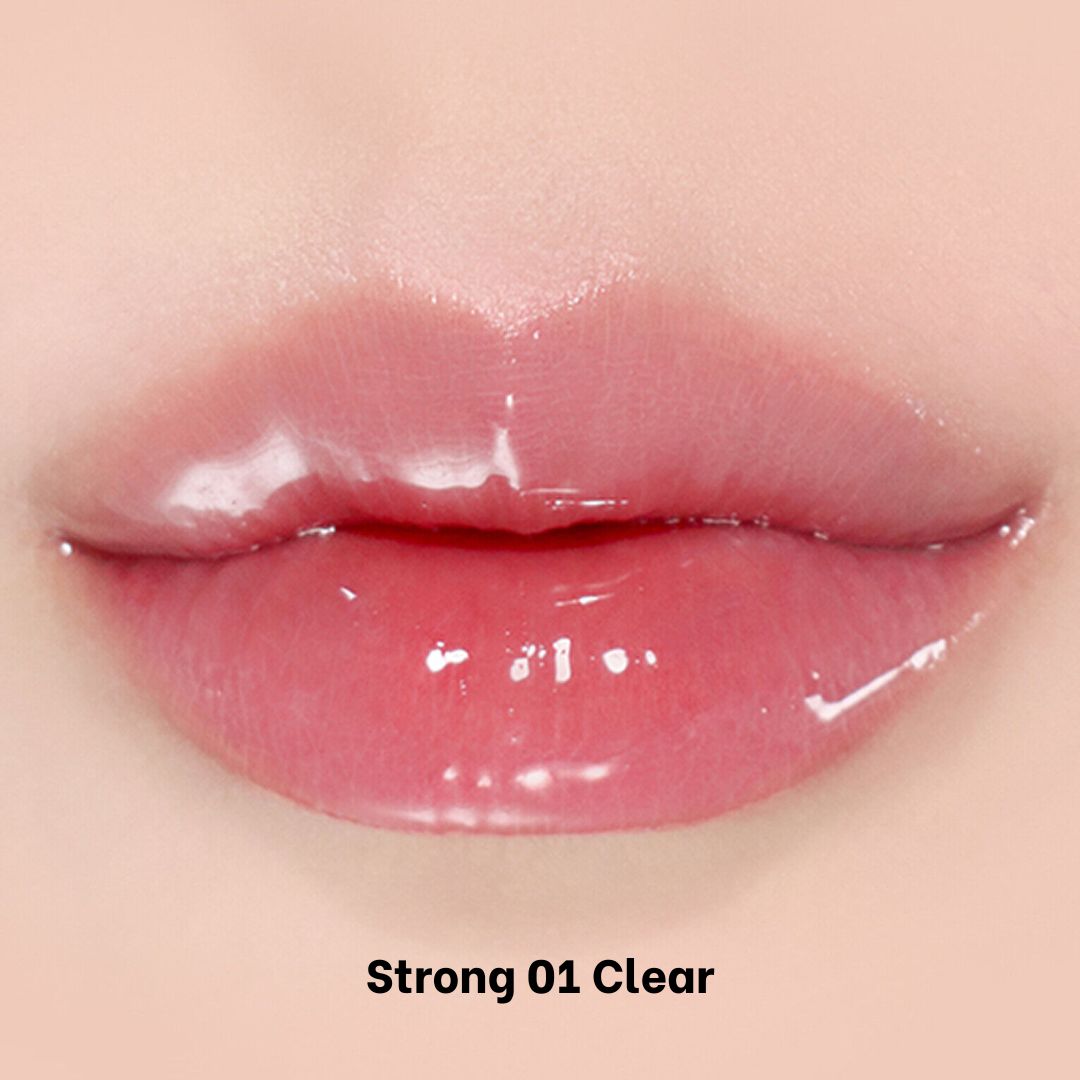 COSNORI Water-full Lip Plumper lip gloss in clear, featuring a sleek tube with a shiny, hydrating formula for fuller lips.