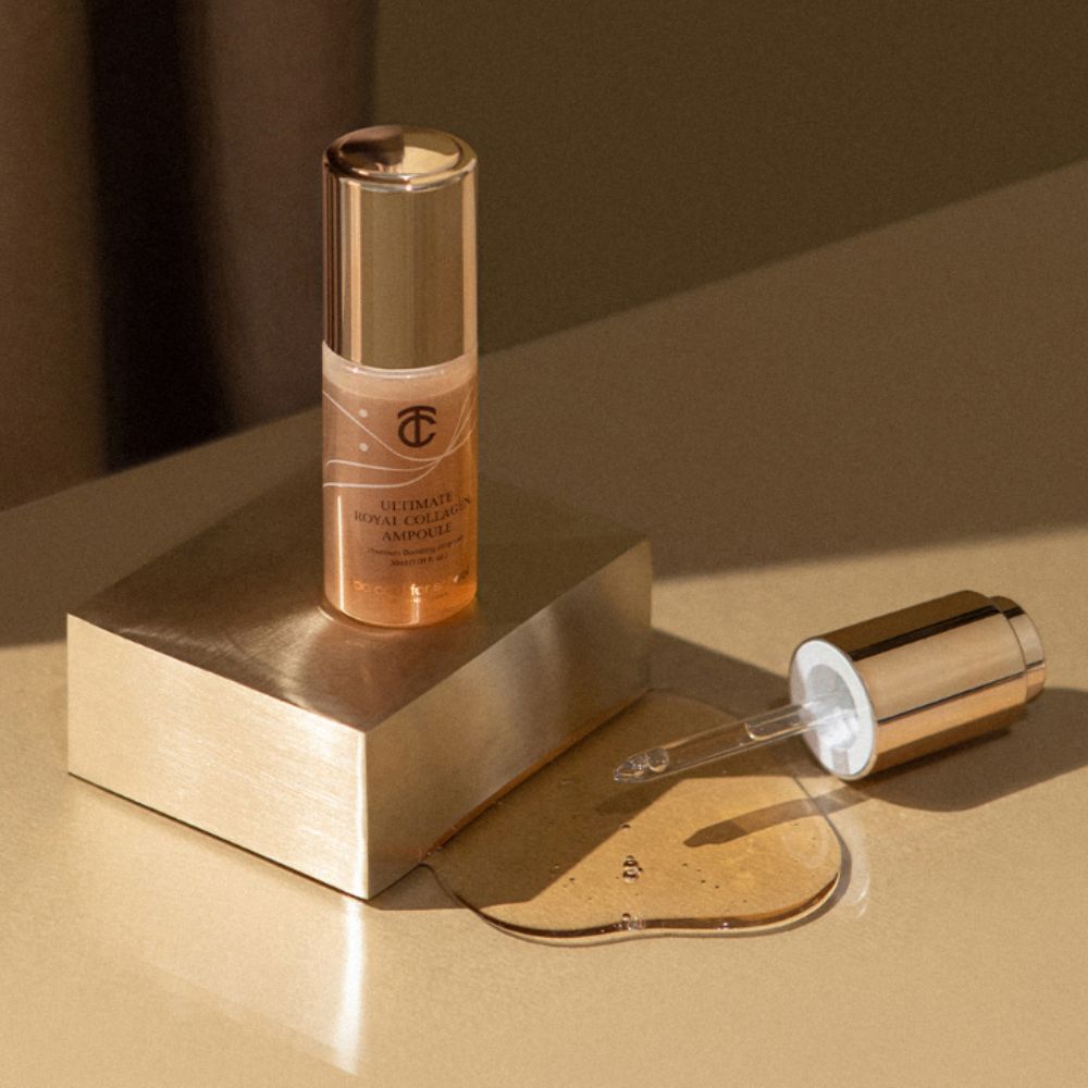 Too Cool For School Ultimate Royale Collagen Ampoule 30ml bottle, clear container showing the nourishing skincare product inside.