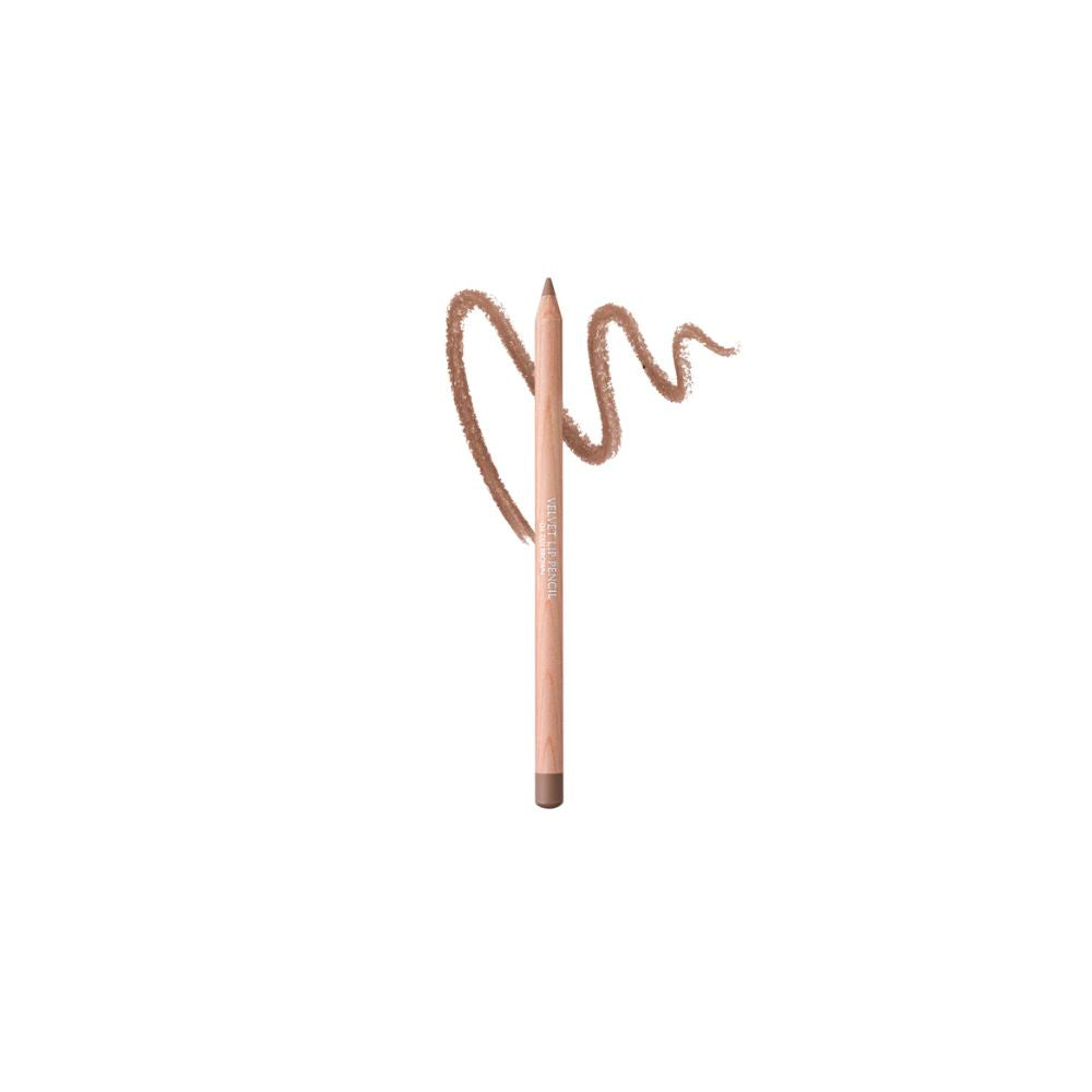 Clio Velvet Lip Pencil Set with tan brown lip liners, featuring sleek, creamy lip liners in a stylish set for precise application.