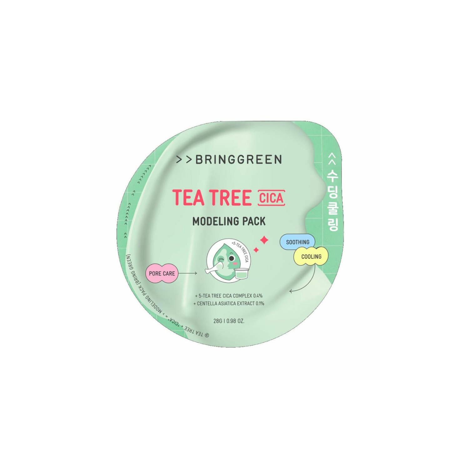 Bring Green Tea Tree Cica Modeling Pack 28g - Shop K-Beauty in Australia
