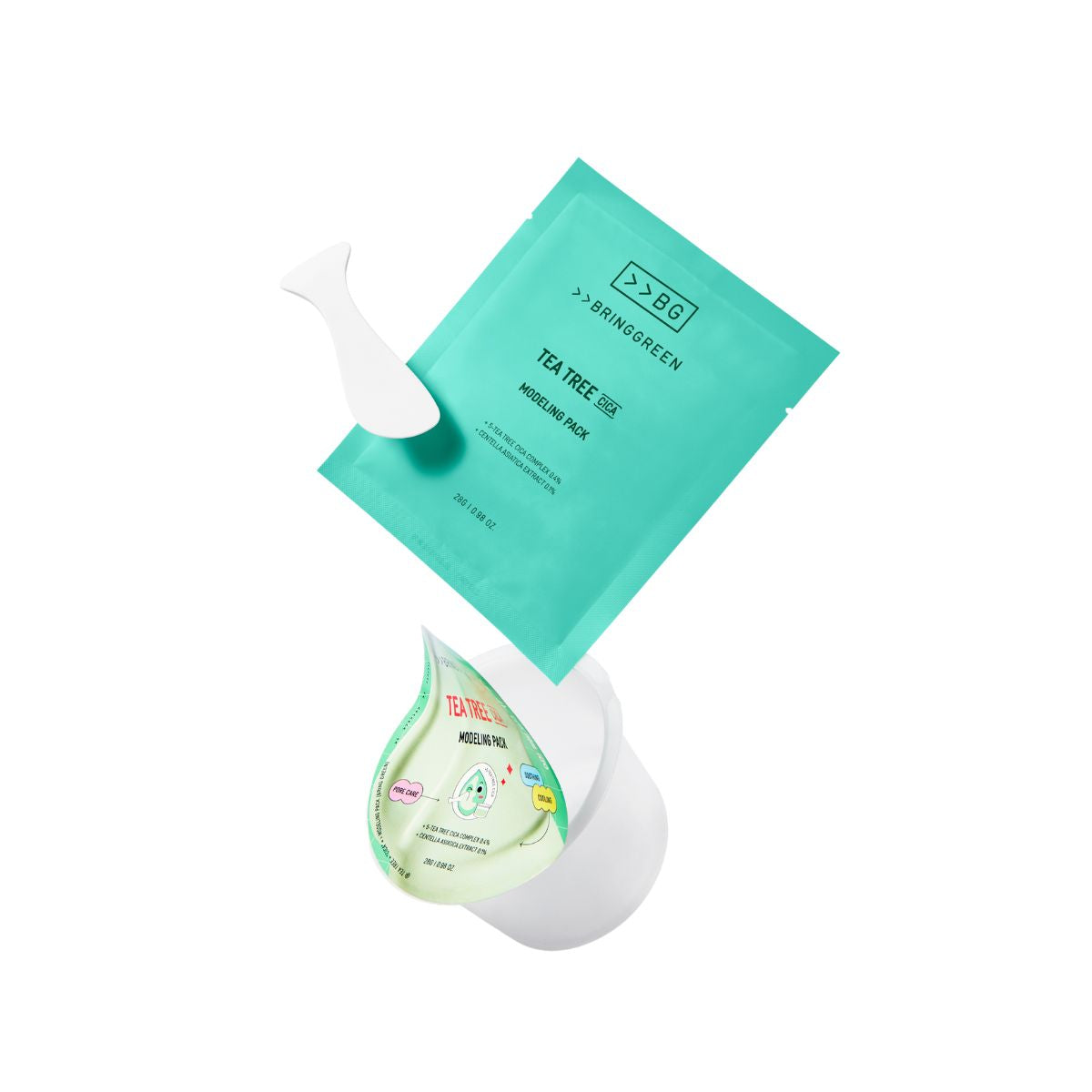 Bring Green Tea Tree Cica Modeling Pack 28g - Shop K-Beauty in Australia