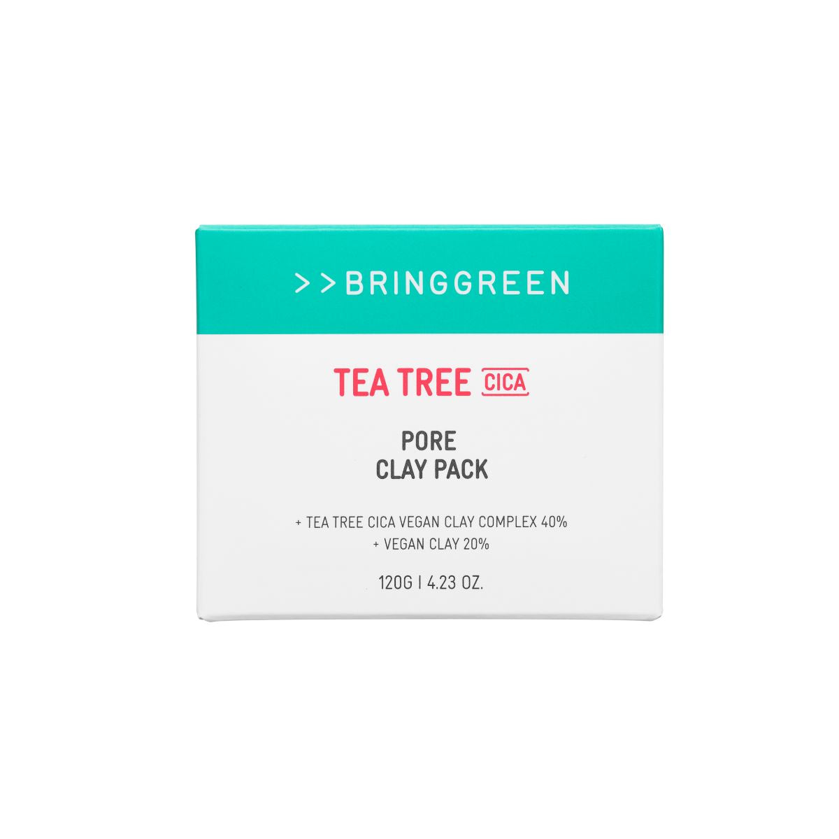 Bring Green Tea Tree Cica Pore Clay Pack 120g - Shop K-Beauty in Australia