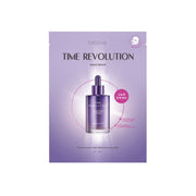Missha Time Revolution Night Repair Ampoule Mask sheet mask with serum for revitalizing and hydrating skin.