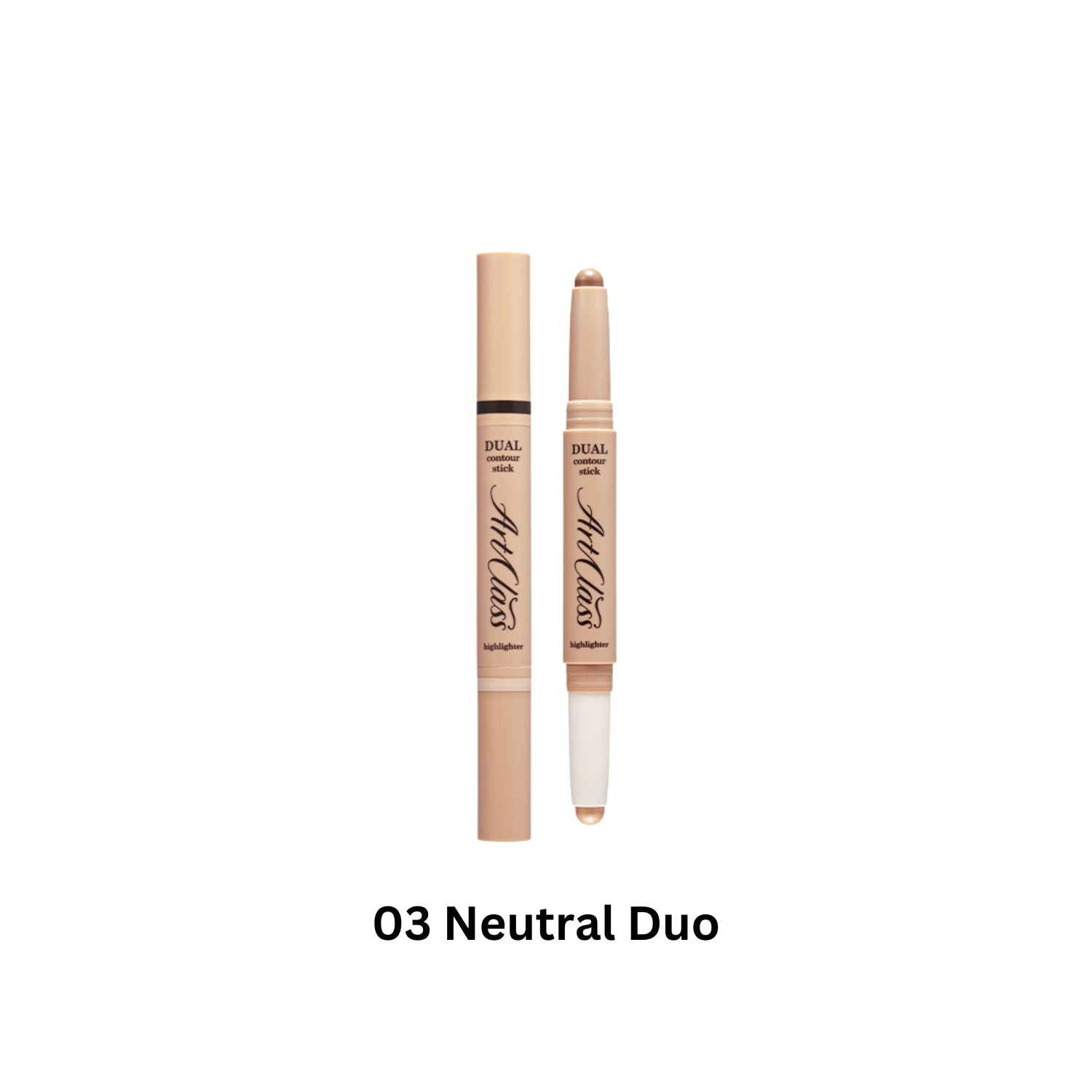 Too Cool For School Artclass by Rodin Dual Contour Stick with three neutral shades for contouring and sculpting.