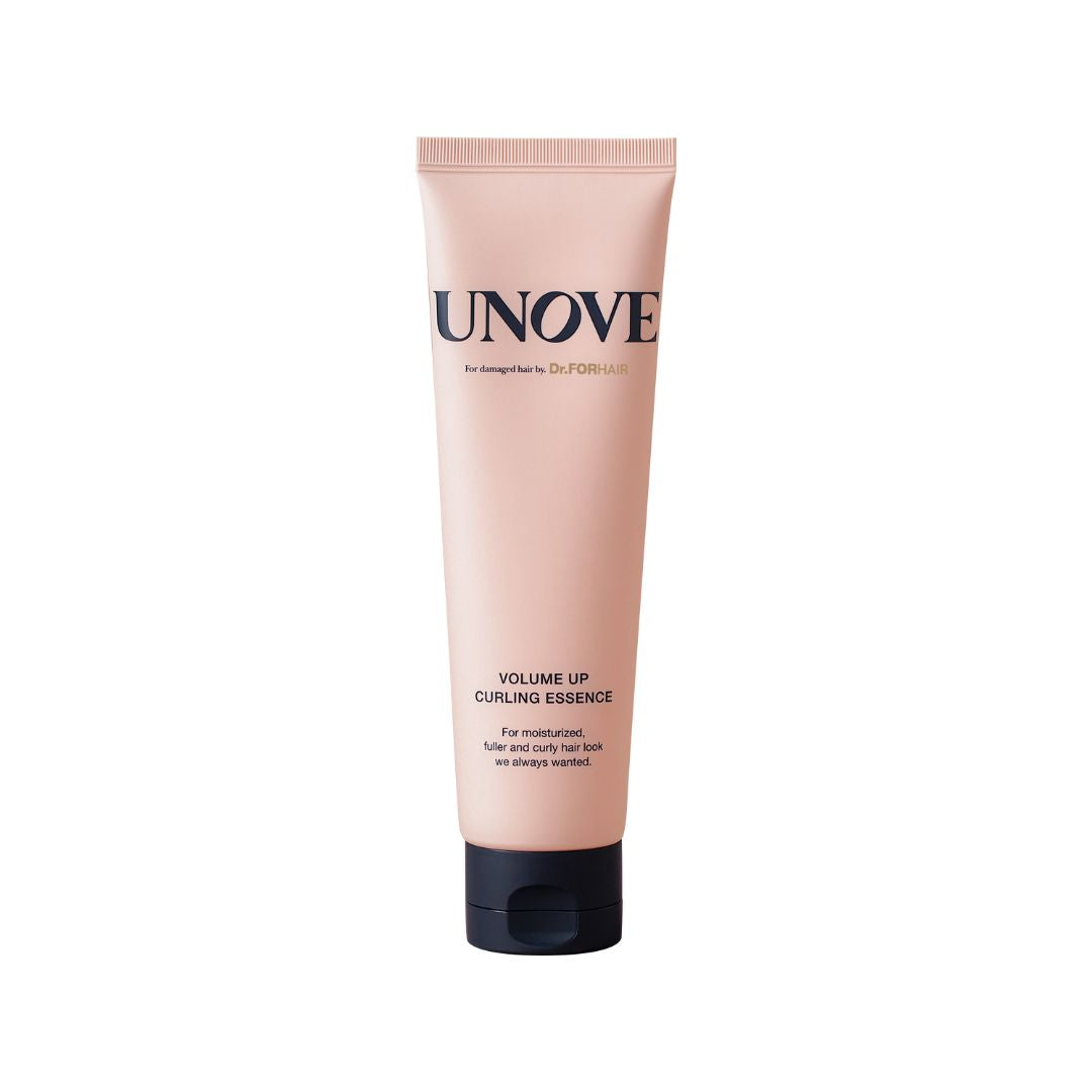UNOVE Volume Up Curling Essence 147ml bottle, a conditioner and treatment for enhancing and defining curls.