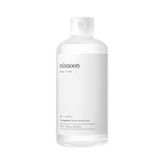 Mixsoon Bean Toner 300ml bottle, clear liquid toner in a white pump bottle, suitable for skincare routines.