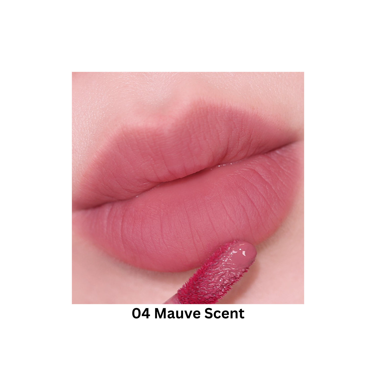 Too Cool For School Dew Blurry Tint lip tint in a soft, blurred pink shade, shown on lips with a smooth, glossy finish.