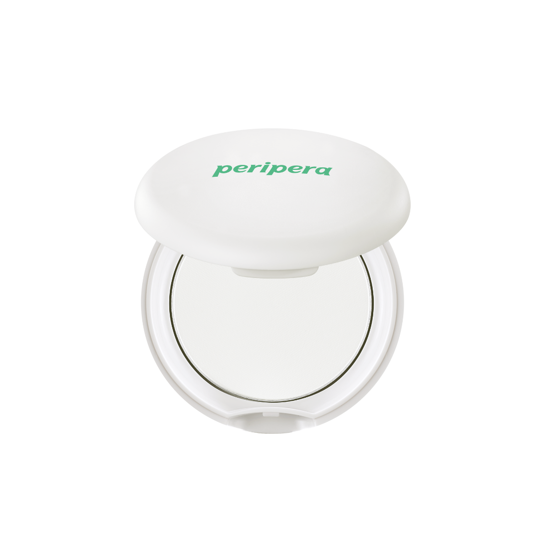 Peripera Oil Capture Setting Pact with translucent setting powder compact for matte, shine-free skin.