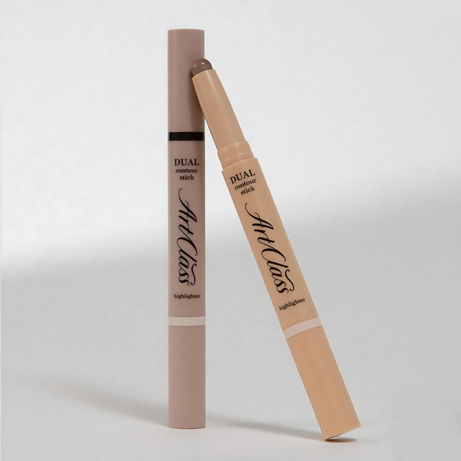 Too Cool For School Artclass By Rodin Dual Contour Stick in contour shade, shown with its sleek dual-ended design and creamy texture.