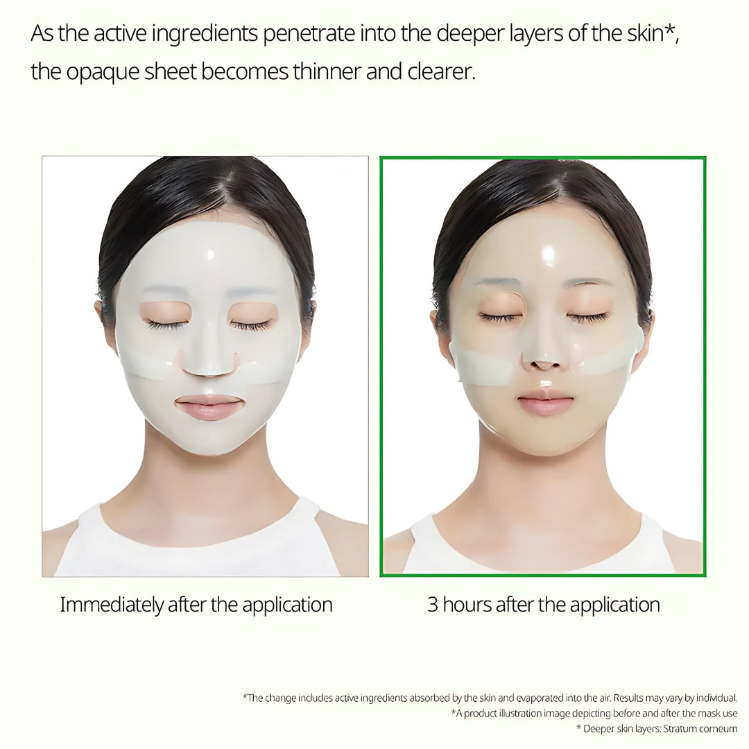 VT Cosmetics Reti-A Reedle Shot 100 2-Step Hydrogel Mask sheet mask, showing the hydrogel mask ready for application.