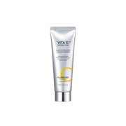 Missha Vita C Plus Clear Complexion Foaming Cleanser gel and foam cleanser in a 120ml bottle with a white and orange label.
