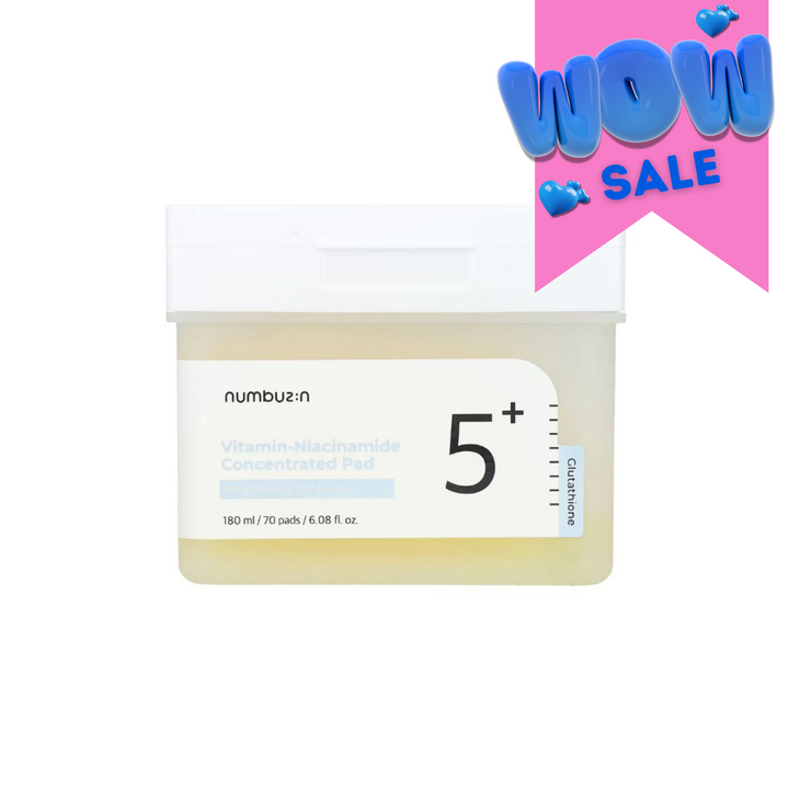 Numbuzin No. 5 Vitamin-Niacinamide Concentrated Pad 70pcs - Shop K-Beauty in Australia