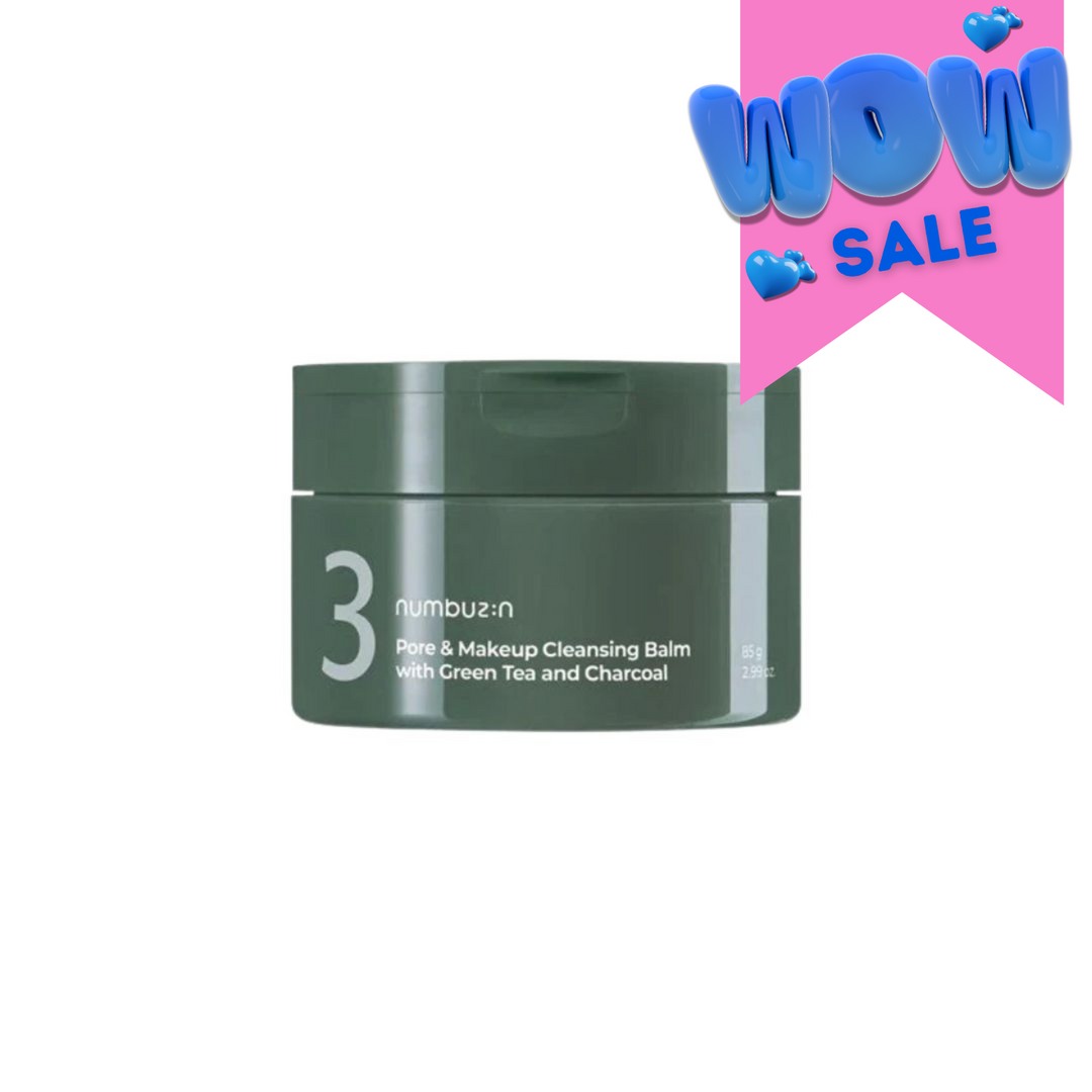 Numbuzin No. 3 Pore & Makeup Cleansing Balm with Green Tea and Charcoal 85g - Shop K-Beauty in Australia