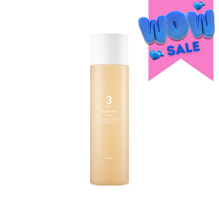 Numbuzin No.3 Super Glowing Essence Toner 200ml - Shop K-Beauty in Australia