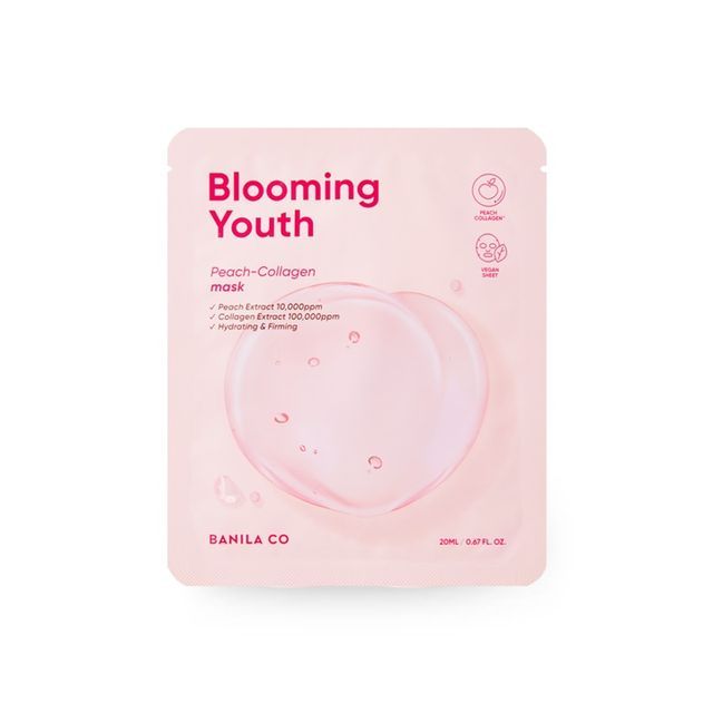 Banila Co Blooming Youth Peach-Collagen Mask 20ml - Shop K-Beauty in Australia